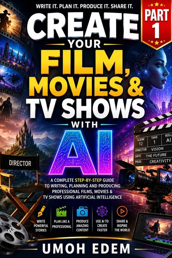 Book cover: Create Your Film, Movies & TV Shows with AI Part 1