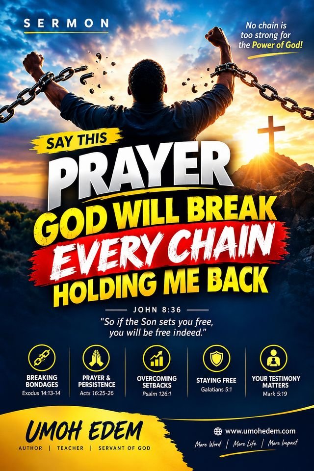 Sermon poster: Say This Prayer