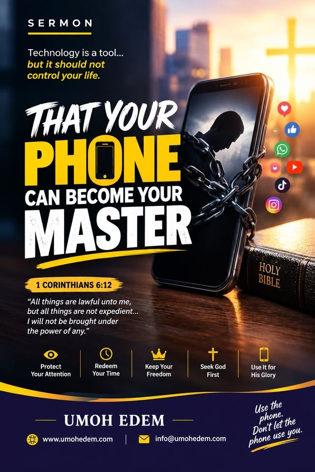 Sermon poster: That Your Phone Can Be Your Master